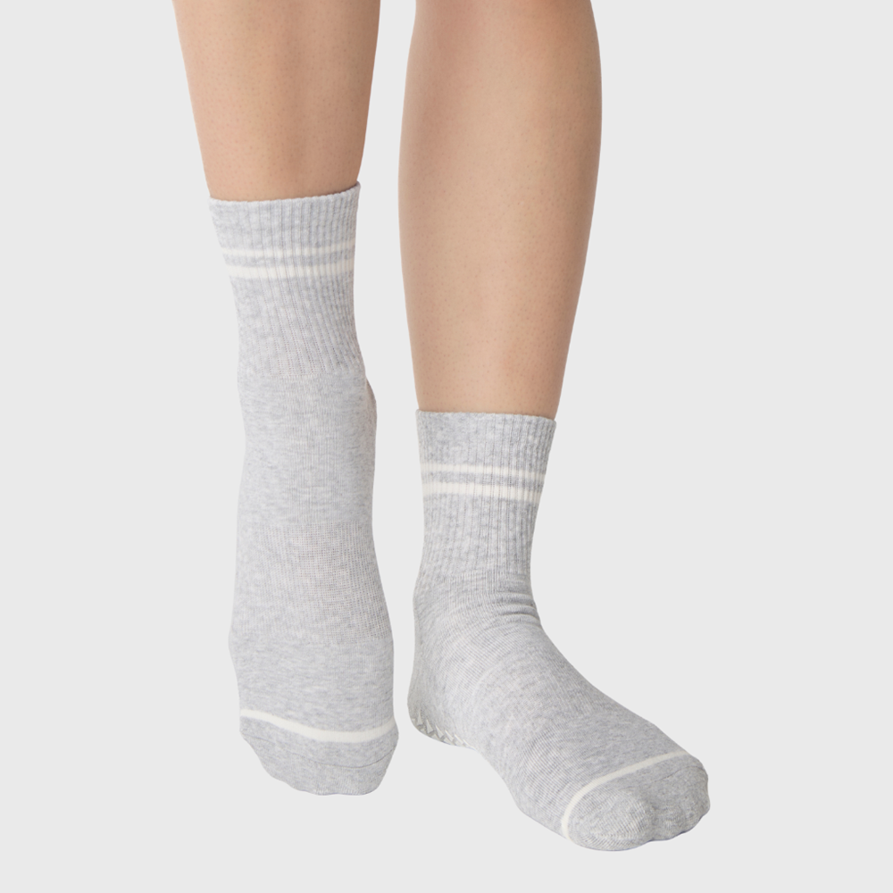 Pointe Studio Ankle FF Varsity- Heather Grey