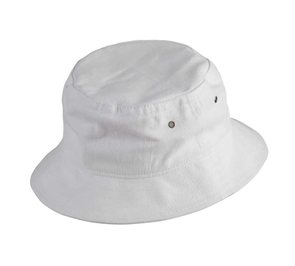 Soft Washed Bucket Hat - White