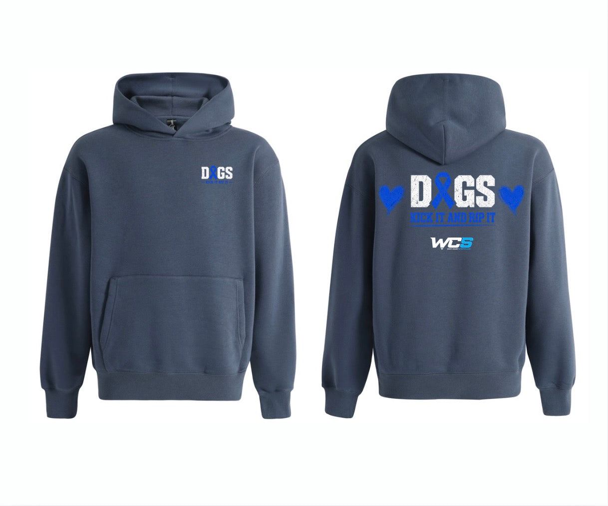 Digs Kick It and Rip It - Oversized Hoody