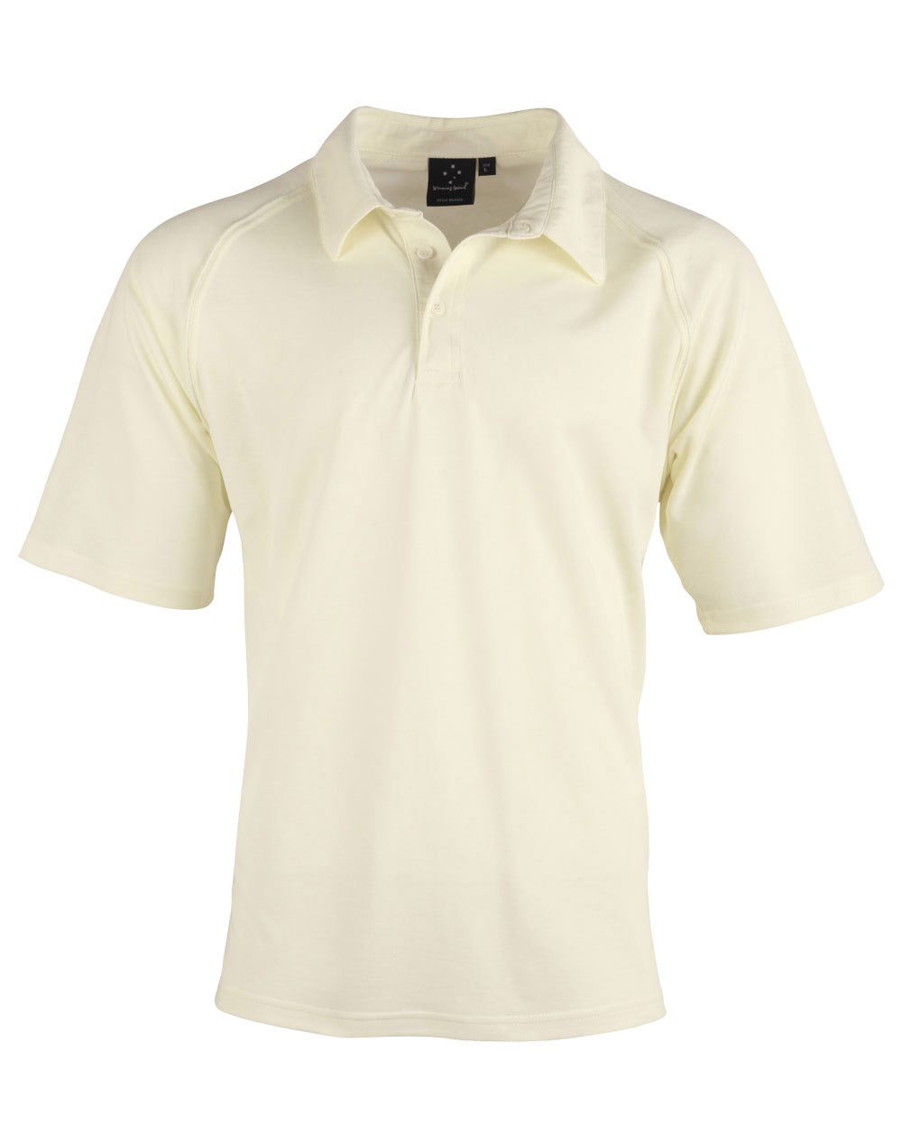 Men’s Short Sleeve Cricket Polo- Cream